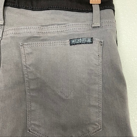Hudson Nico Super Skinny Mid-Rise Cropped Jeans Gray Sz 26 - Picture 3 of 9